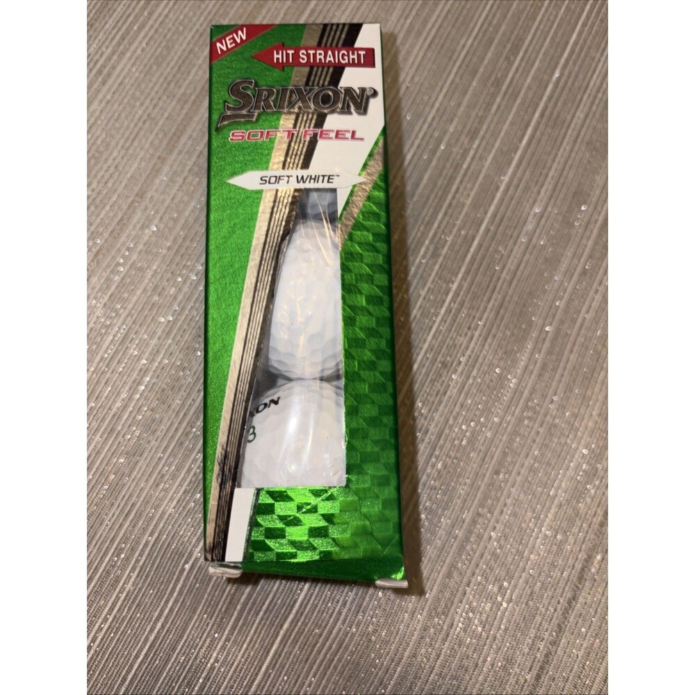 🍒 Srixon Soft Feel Hit Straight Golf Balls (3) Soft White New